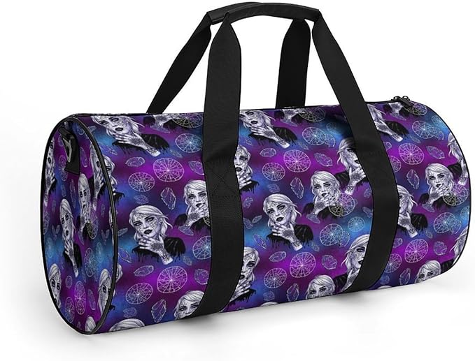 Beach Swim Bags Goth Gothic Women Art Men Women Duffle Bag Foldable Gym Bag Lightweight Travel Sports Bags for Men and Women
