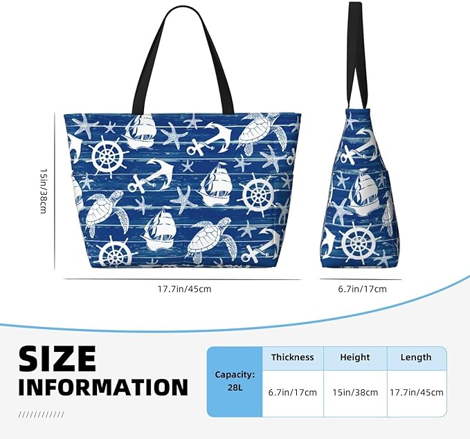 Beach Bag Tote Bags Waterproof Sandproof for Women Large Beach Tote Bag Foldable with Pockets for Weekend Vacation