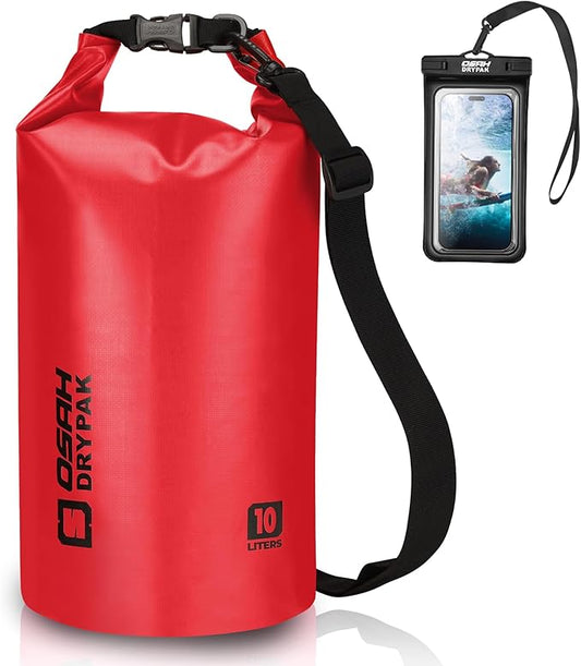Waterproof Dry Bag, 5L/10L/20L/30L/40L Roll Top Lightweight Storage Backpack with Phone Case for Women & Men, Floating Waterproof Sack for Travel, Swimming, Kayaking, Paddle Board, Camping & Beach