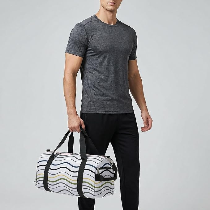 Gym Bag for Men & Women Duffle Bag for Travel with Shoe Compartment Sports Weekender Overnight Bag