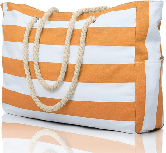 Becokan Beach Bags for Women Large Waterproof Beach Tote Bag Zipper Beach Bags Waterproof Sandproof Swim Pool Bag Large Tote