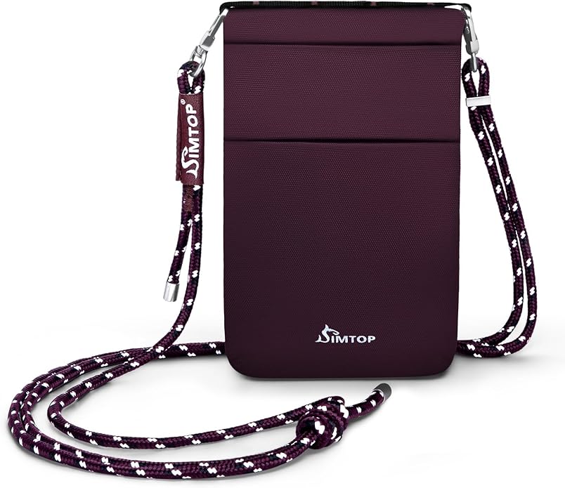 SIMTOP Small Crossbody Bag Cell Phone Purse for Women Lightweight RFID Anti-Theft Water-Resistant Adjustable Strap Phone/Keys