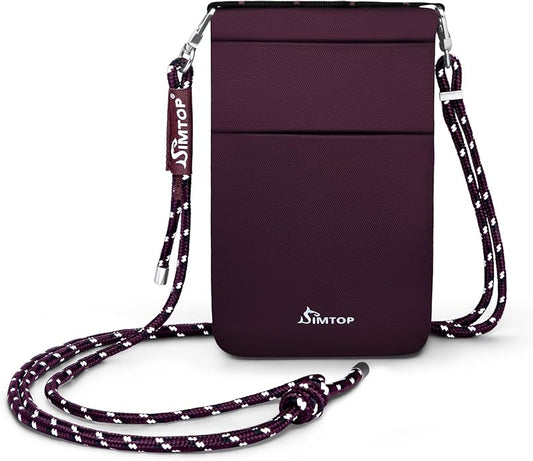 SIMTOP Small Crossbody Bag Cell Phone Purse for Women Lightweight RFID Anti-Theft Water-Resistant Adjustable Strap Phone/Keys