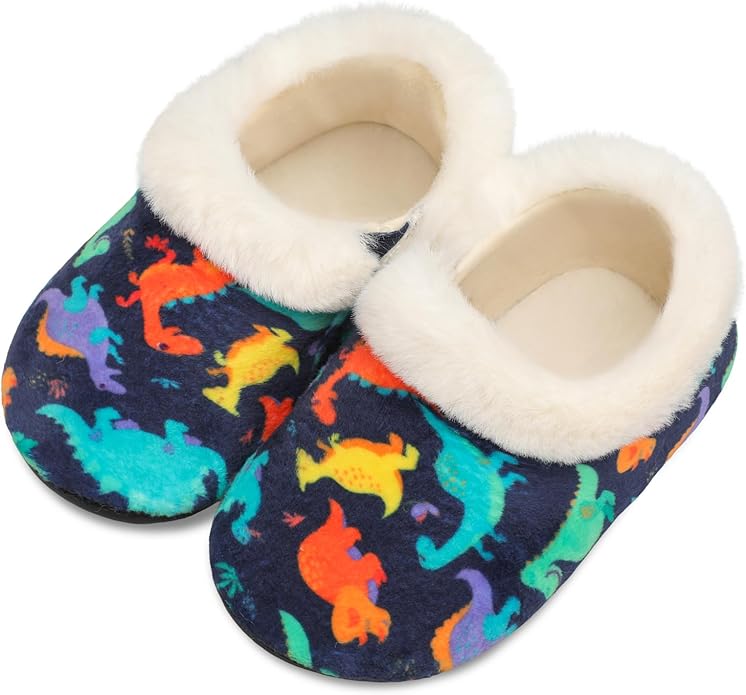 Centipede Demon Toddler Slippers for Boys Girls Slip on Kids Baby Toddlers House Shoes Lightweight Barefoot Furry Sock Shoes Indoor Outdoor Warm Walking Shoes