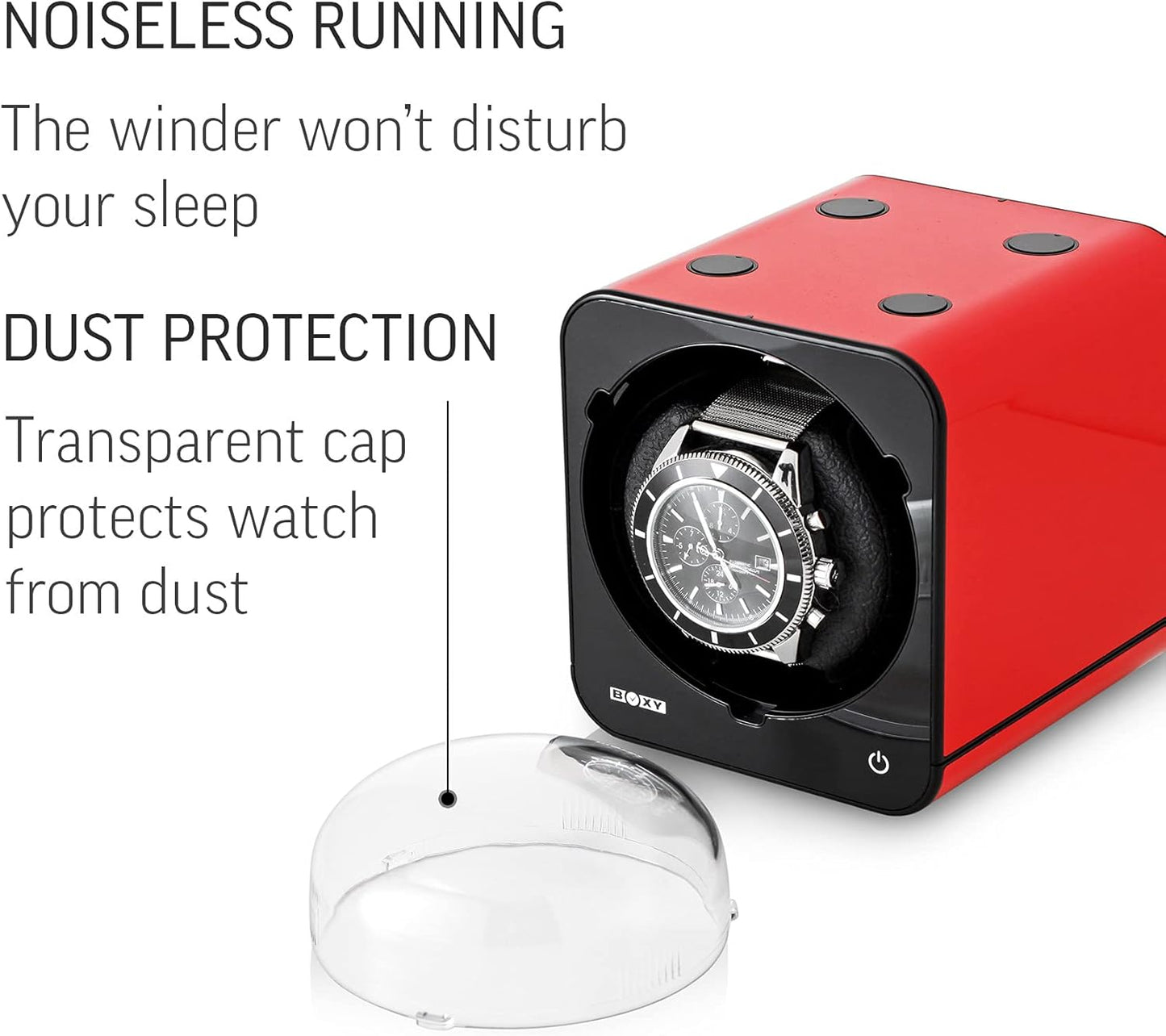 Watch Winder for Automatic Watch with Vertical Rotor Stop (with AC Adapter)