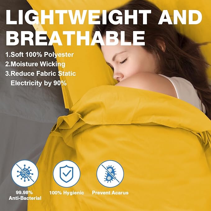 Sleeping Bag Liner, Travel Sheets & Adult Sleep Sack, Ultralight and Portable Summer Sleeping Bag - Ideal for Backpacking, Hotels and Hostels, Business Trips, Camping