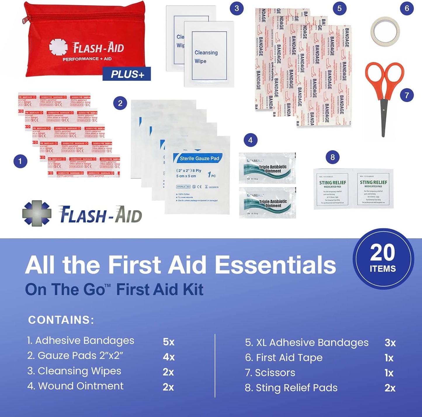Bulk 240-Pack Mini First Aid Kits – Compact Travel IFAKs in Reusable Pouches – First Aid Supplies for Emergency Preparedness, Events, Corporate Safety, Classrooms, Schools, and Outreach Programs