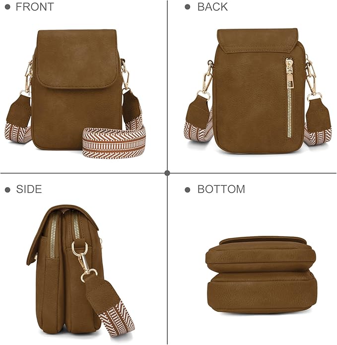 Fashion Small Crossbody Bags for Women Trendy Designer Cell Phone Purses Wallets with Card Holder Anti Theft Travel