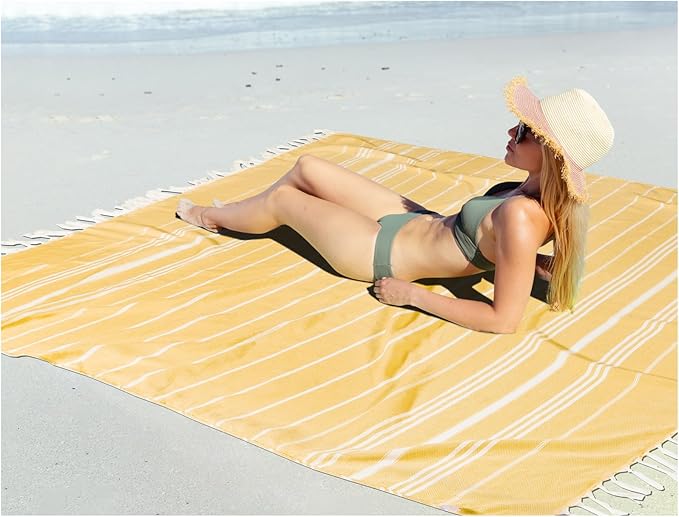 Oversized Turkish Beach Towel Blanket XXL Cotton Sandproof Towels Boho Woven Extra Large Big Sand Free Giant Throw Blankets Huge Quilt XL Picnic Camping Necessities Cloud for Adult Gifts