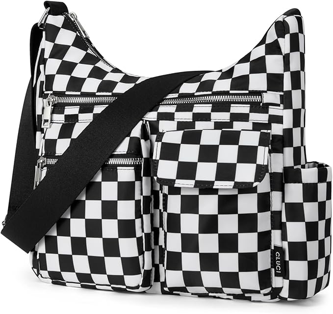CLUCI Travel Purses for Women, Waterproof Nylon Crossbody Bags for Woman Trendy, Anti Theft Shoulder Handbags for Ladies