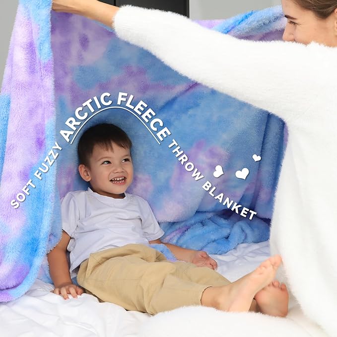 MUGD Soft Blankets Fuzzy Twin Bed Fleece Blanket Kids Warm Throw Blanket for Bed