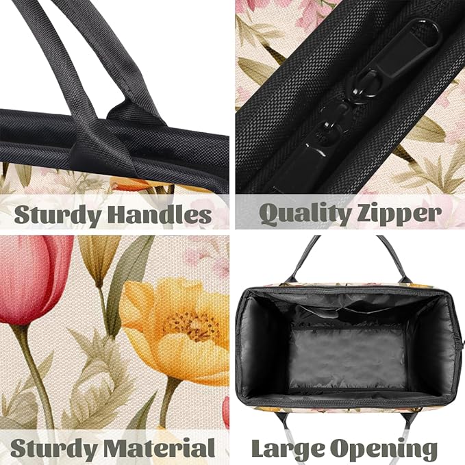 Travel Duffel Bag, Spring Summer Colored Flower Waterproof Sports Gym Duffle Bag, Large Capacity Weekender Carry On Overnight Bags for Women Men