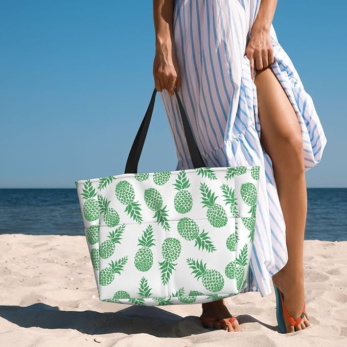Beach Tote Bag for Women Beach Bag Waterproof and Sandproof Tote Bag with Wet Bag Large Travel Bag for Weekend Travel