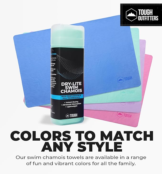 Tough Outfitters Quick Dry Towel - Travel Towel Fast Drying Lightweight - Compact Microfiber Towels for Body Camping Swim Beach Camp Backpacking - Quick Dry for Swimmers