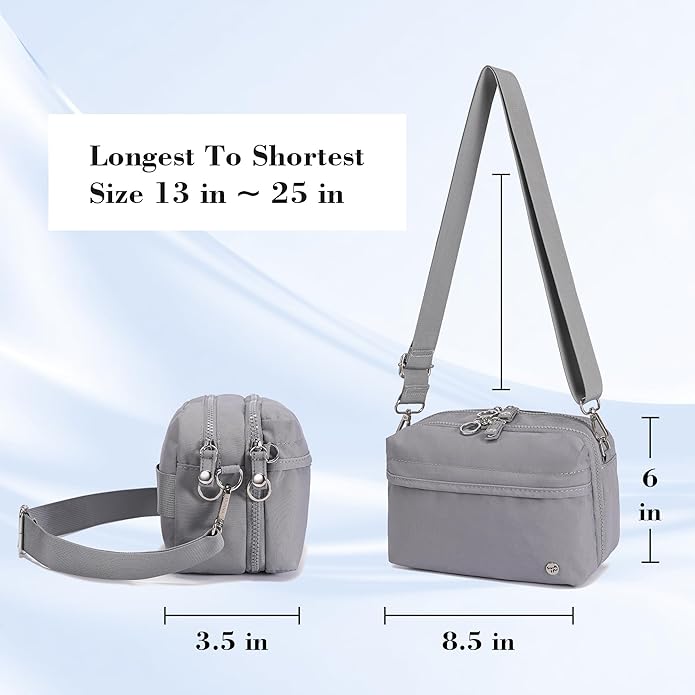 NEICOA Anti Theft Crossbody Bags for Women Nylon Small Travel Purse RFID Sling Shoulder Bag for Vacation Essentials