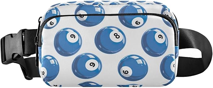 Funny Snooker Fanny Pack for Women Men Water Resistant Fashion Waist Packs with Adjustable Strap Belt Bag for Travel Workout Jogging Hiking 21220369
