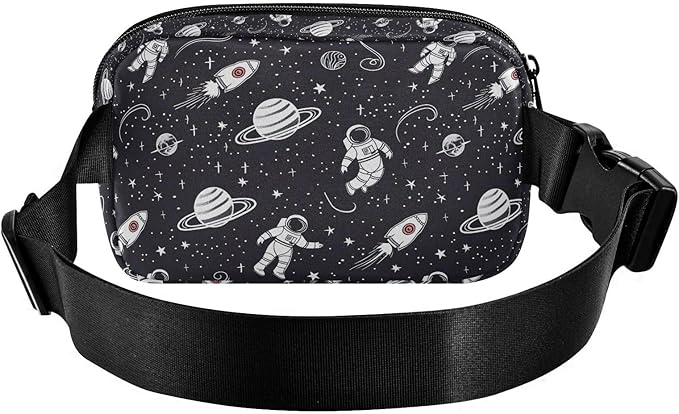 Universe Space Planet Astronauts Fanny Pack for Women Men Water Resistant Fashion Waist Packs with Adjustable Strap Belt Bag for Travel Workout Jogging Hiking 21219417