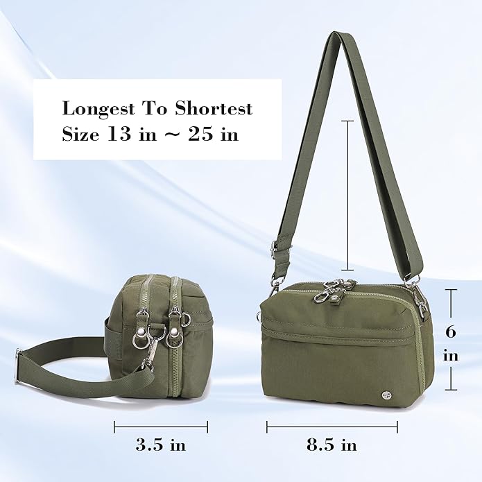 NEICOA Anti Theft Crossbody Bags for Women Nylon Small Travel Purse RFID Sling Shoulder Bag for Vacation Essentials