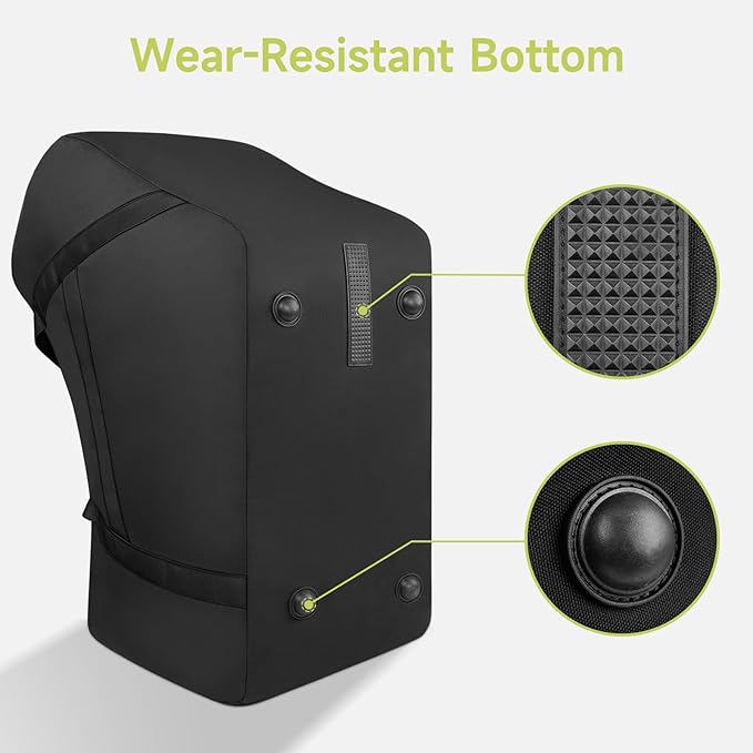 YOREPEK Infant Car Seat Travel Bag Compatible with Nuna Pipa Car Seat and Base, Fits for Doona Car Seat without Base, Padded Carseat Cover for Airplane Travel, Car Seat Bags for Air Travel, All Black