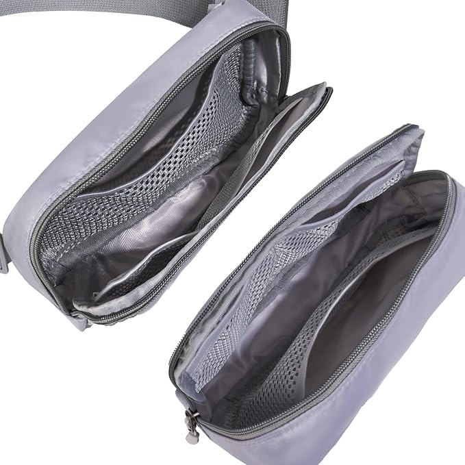 Belt bag Fanny pack crossbody bags for women Everywhere belt bag (Grey)