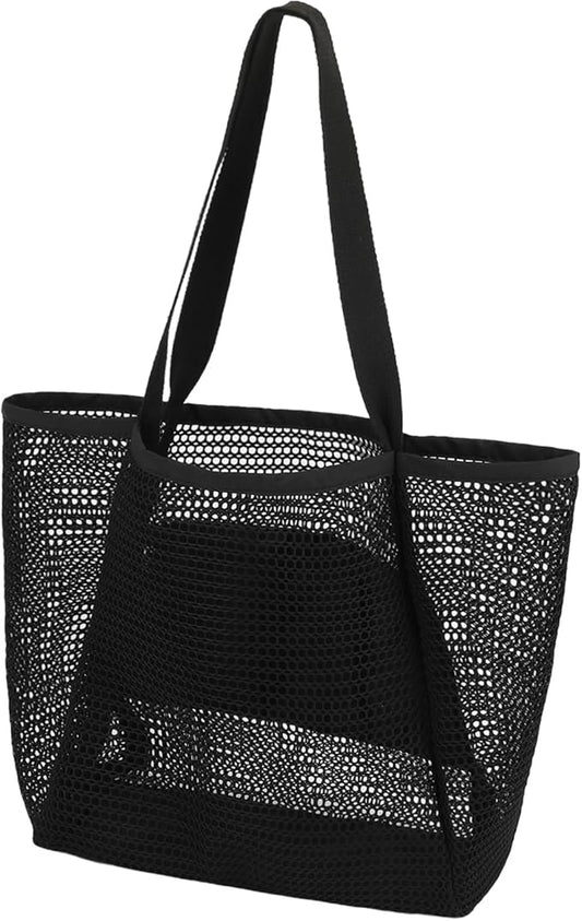 Beach Bag for Women with Outer Pocket, Waterproof Large Tote Bag for Cruise Essentials