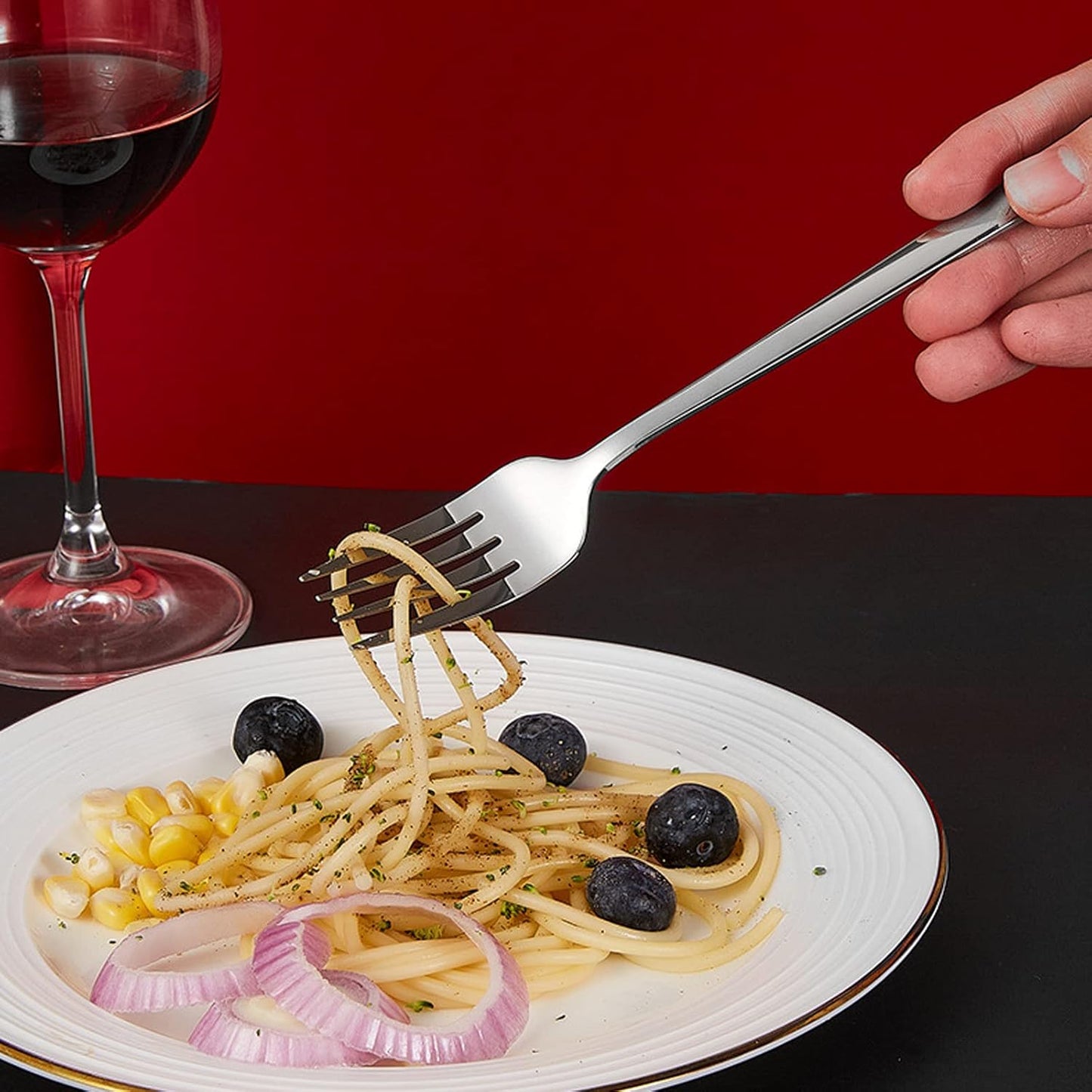 VANRA 3-Piece Portable Travel Utensils Set with Case 18/8 Stainless Steel Flatware Set Reusable Cutlery Set with Fork Spoon Knife for Lunch Travel Camping School Work Picnic (Silver)