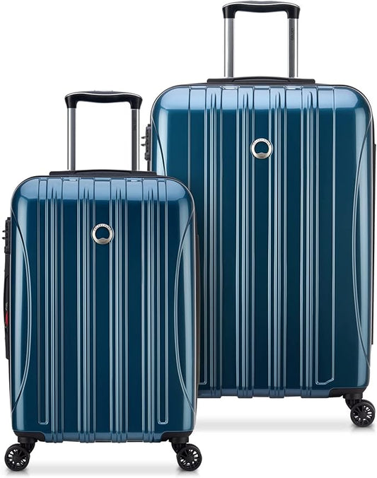 DELSEY PARIS Helium Aero Hardside Expandable Luggage with Spinner Wheels, Teal, 2-Piece Set (21/28)