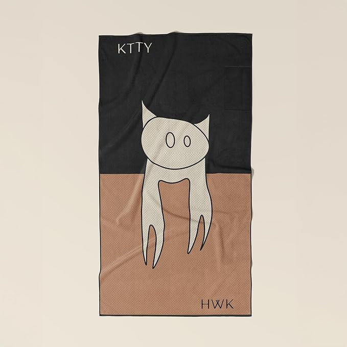 Sand-Free Beach Towel, Single Towel for Unisex Size 72x34in (OG Kttyhwk)