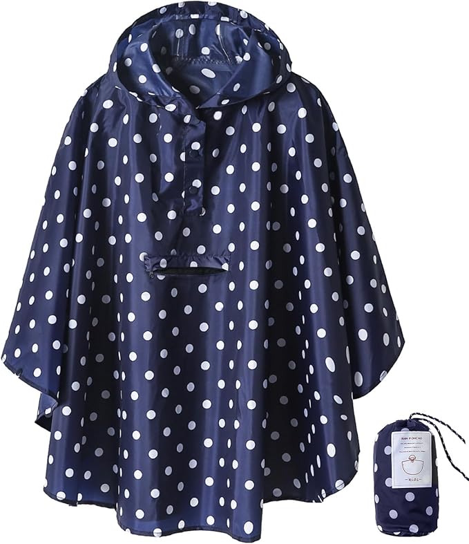 SaphiRose Lightweight Kids Rain Poncho Jacket Waterproof Outwear Rain Coat