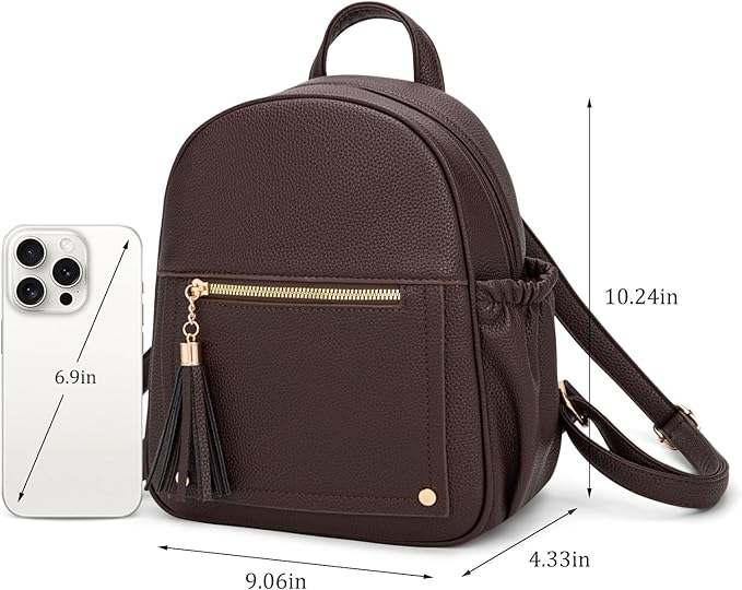 Montana West Mini Backpack Purse for Women Anti Theft Backpacks with Secured Zipper and Tassel
