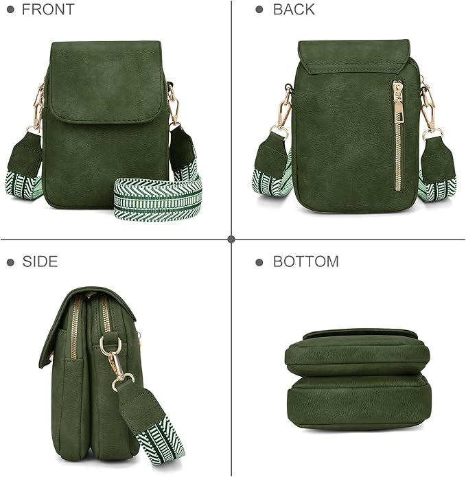 Fashion Small Crossbody Bags for Women Trendy Designer Cell Phone Purses Wallets with Card Holder Anti Theft Travel