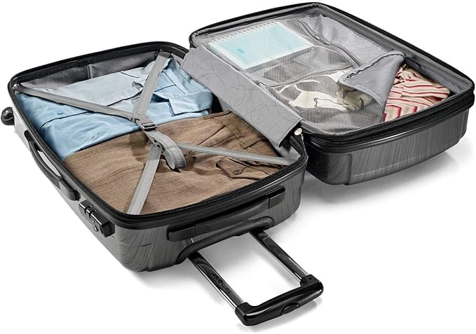 Samsonite Winfield 2 Hardside Luggage with Spinner Wheels, 2-Piece Set (20/24), Charcoal