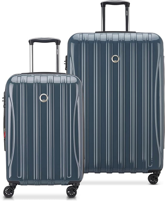 DELSEY PARIS Helium Aero Hardside Expandable Luggage with Spinner Wheels, Orion Blue, 2-Piece Set (21/28)
