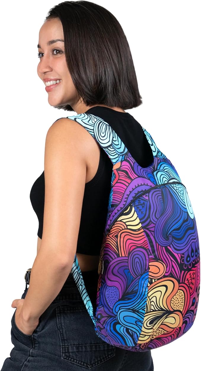 Nanobag Daypack - Ultralight 16L Foldable Travel & Hiking Backpack, Reusable, Packable, Collapsible Bag for Men & Women