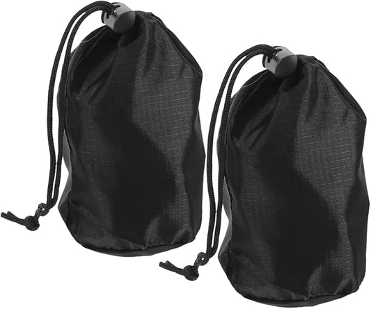 SOIMISS 2PCS Waterproof Raincoat Carrying Bags - Drawstring Storage Pouch Case - Rain Poncho Organizer - Rain Gear Pocket Bags for Cycling Hiking Camping Travel