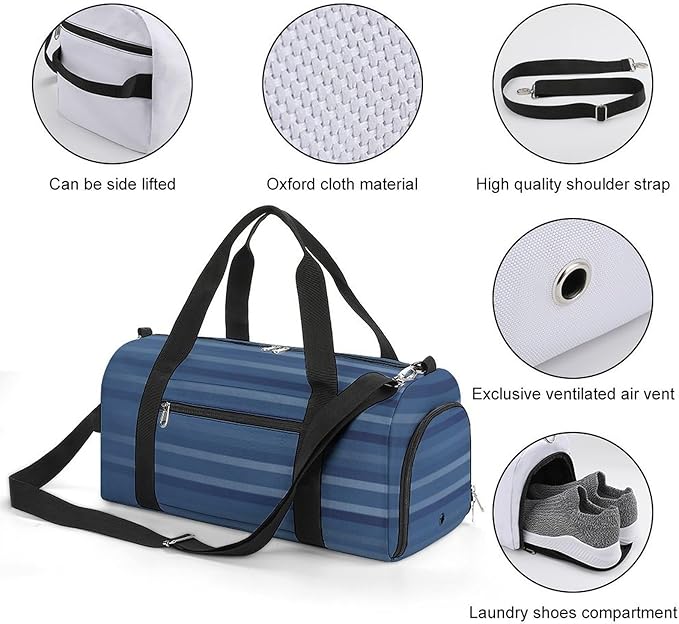 Gym Bag for Men & Women Duffle Bag for Travel Sports Carry on Weekender Fitness Overnight with Shoe Compartment
