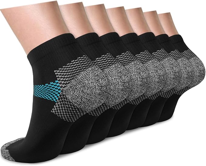 ACTINPUT Compression Socks Plantar Fasciitis for Women Men - 8-15 mmHg Best for Athletic,Support,Flight Travel,Nurses,Hiking