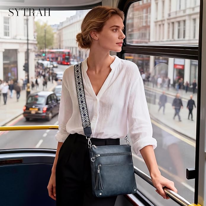 Anti Theft Crossbody Purses for Women RFID Blocking Crossbody Bags, Travel Shoulder Purse with Built-in Wallet