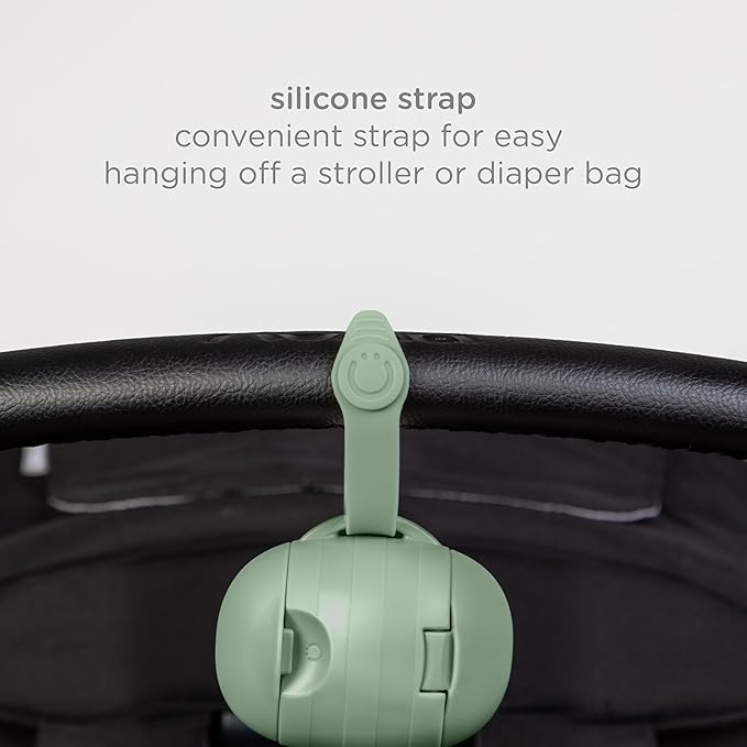 Ubbi On-The-Go Dual Pacifier Holder, Keep's Baby's Binkies Clean and Accessible, Portable for Travel, Diaper Bag Accessory Must Have for Newborns, Sage Green