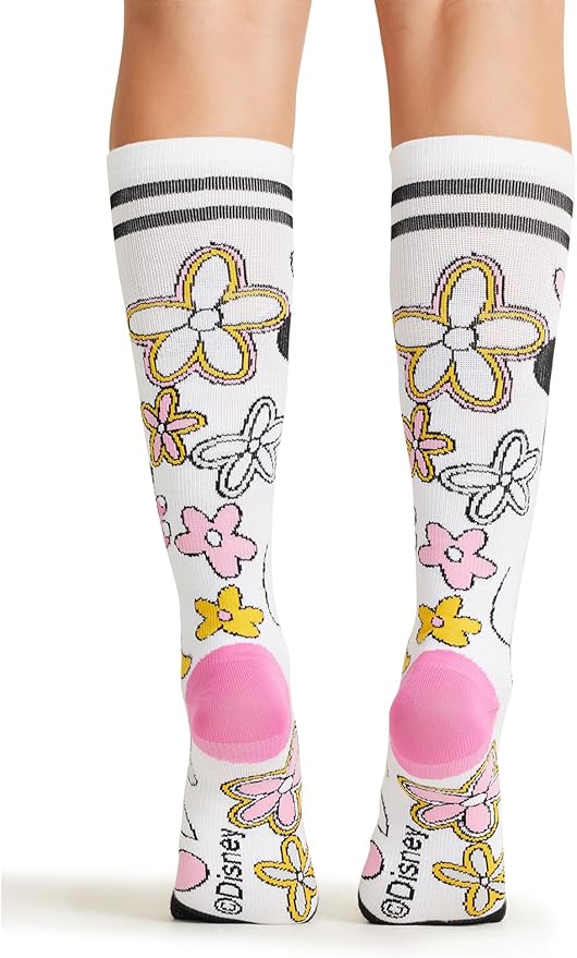 Cherokee Women's 10-15mmHg Compression Socks – Fun Print Knee Highs with Light Support, Soft Feel - PRINTSUPPORT