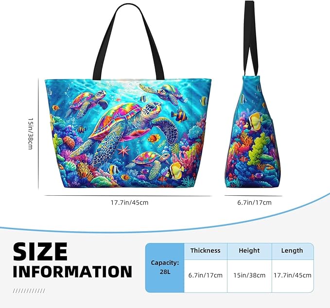 Large Beach Tote Bag Beach Bag Waterproof Sandproof Lightweight Women Tote