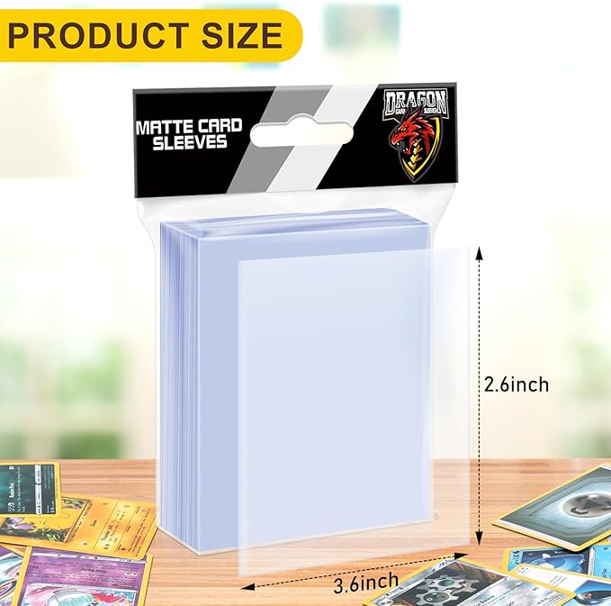 1200 Counts Card Sleeves Top Loaders for Trading Cards, Penny Soft Sleeve Baseball Card Sleeve Protectors Fit for Sports Cards, Football,Game Cards