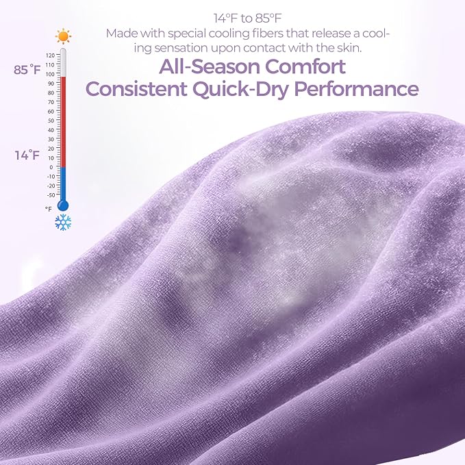 Microfiber Travel Towel, Soft Lightweight Quick Dry Towel, Super Absorbent Compact Travel & Sports & Beach Towels for Camping, Backpack, Gym, Swimming, Yoga, Hiking (Purple, XX Large)