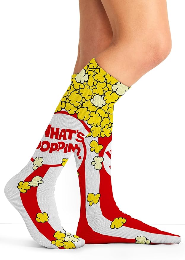 Cherokee Women's 10-15mmHg Compression Socks – Fun Print Knee Highs with Light Support, Soft Feel - PRINTSUPPORT