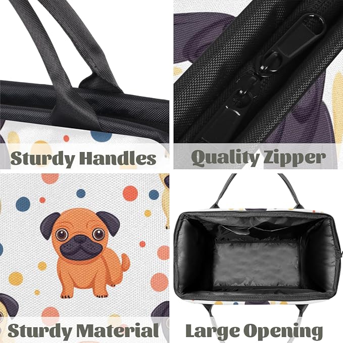 Animals Dog Overnight Weekender Bag for Women Men Travel Duffel Bags Waterproof Luggage Carry on Sports Yoga Gym Bag