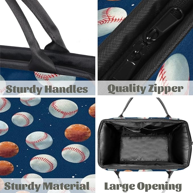 Baseball Overnight Weekender Bag for Women Men Travel Duffel Bags Waterproof Luggage Carry on Sports Yoga Gym Bag