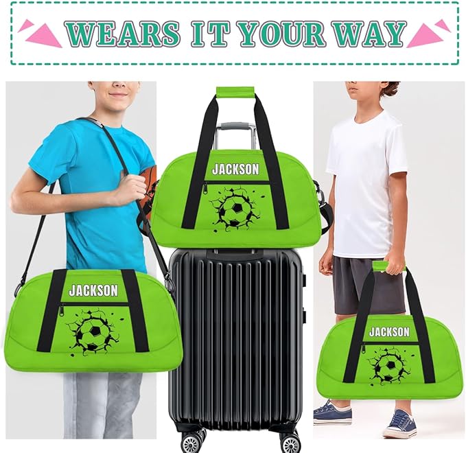 Custom Basketball Gym Duffel for Kids Boys,Personalized Duffel Bag Overnight Bags for Travel Weekender Practice Sports