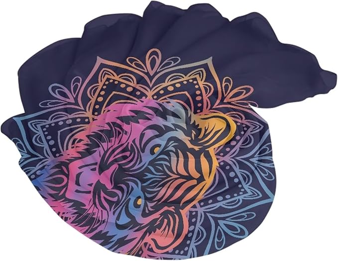Mandala Tiger Pattern Print Oversized Lightweight Thin Beach Towel for Women Men Adult Gifts Compact Sandproof Quick Dry Clearance Towels Sand Free Pool Beach Essentials Accessories M