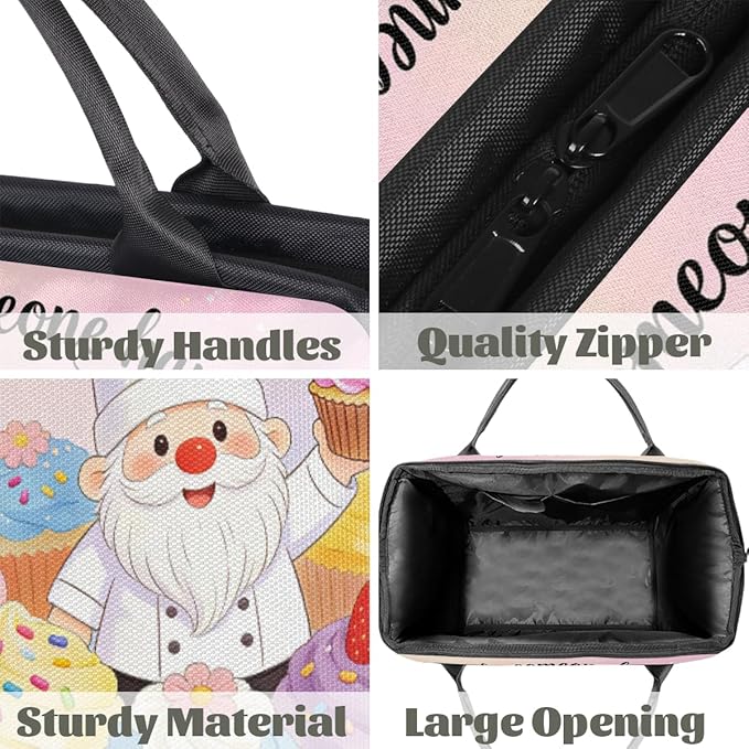 Travel Gym Carrying Bag - Baked Love Sign Overnight Weekender Bag for Women Men Girls - Shoulder Large Capacity Tote Bag for Travel, Yoga, School,Mommy Hospital Bag for Labor and Delivery
