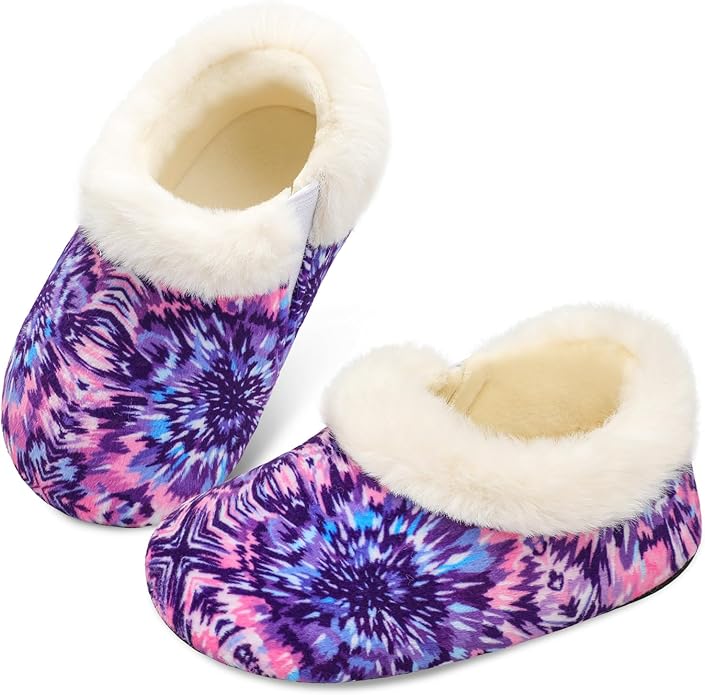 Centipede Demon Toddler Slippers for Boys Girls Slip on Kids Baby Toddlers House Shoes Lightweight Barefoot Furry Sock Shoes Indoor Outdoor Warm Walking Shoes